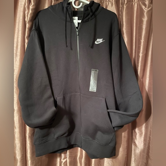 NWT* Nike Sportswear Club Fleece Full-Zip Hoodie.Black.Size: XLT, 3XLT - Picture 11 of 16